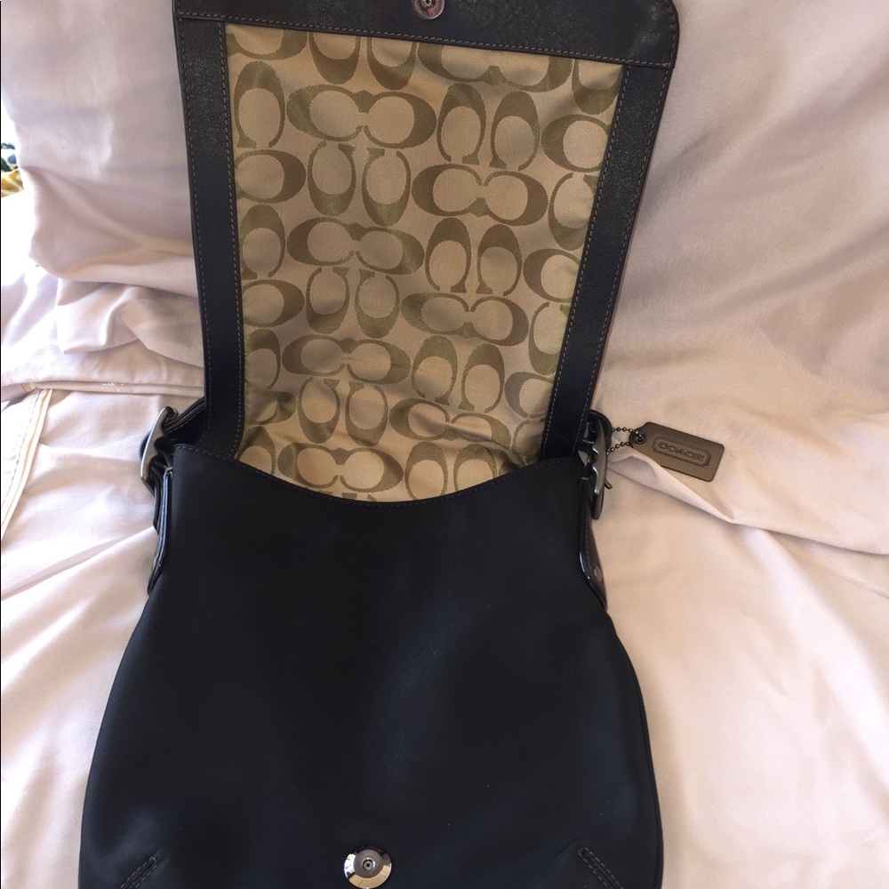 Coach crossbody Messenger Bag- Nylon and Leather